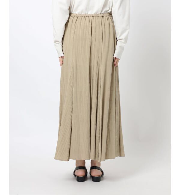 SLOBE IENA「《予約》ナイロンワッシャー切り替えギャザースカート」|スカート|