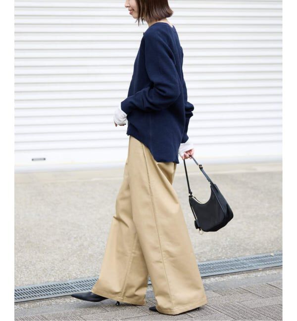 SLOBE IENA「《WEB限定カラー有り/追加予約》Wフェイスジャージヘンリープルオーバー」|Tシャツ・カットソー|