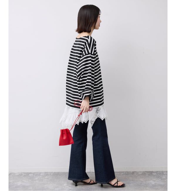 SLOBE IENA「《予約》LE MINOR/ルミノア SLOBE別注 ビッグボーダロンTEE」|Tシャツ・カットソー|