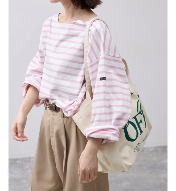 SLOBE IENA「《予約》LE MINOR/ルミノア SLOBE別注 ビッグボーダロンTEE」|Tシャツ・カットソー|