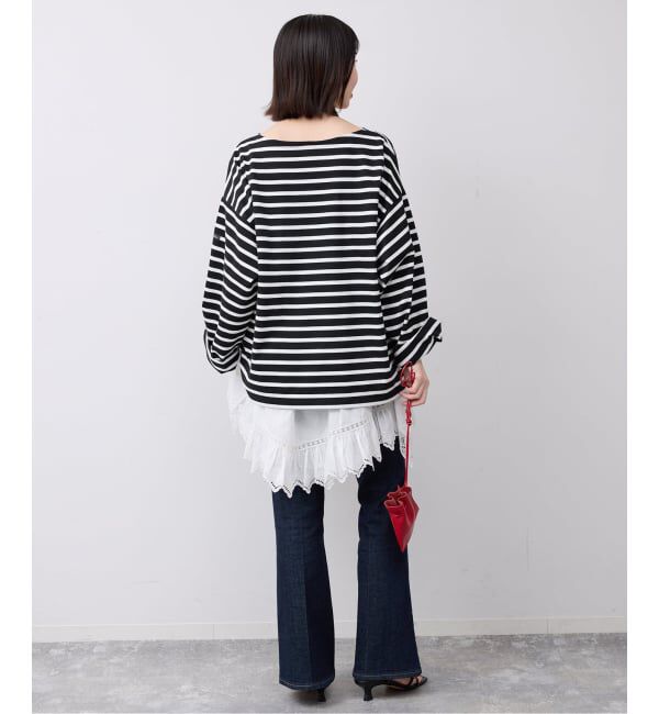 SLOBE IENA「《予約》LE MINOR/ルミノア SLOBE別注 ビッグボーダロンTEE」|Tシャツ・カットソー|