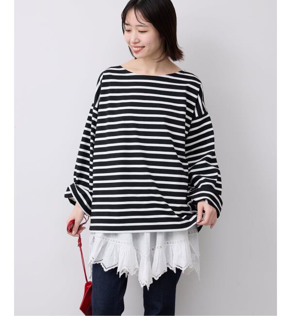 SLOBE IENA「《予約》LE MINOR/ルミノア SLOBE別注 ビッグボーダロンTEE」|Tシャツ・カットソー|