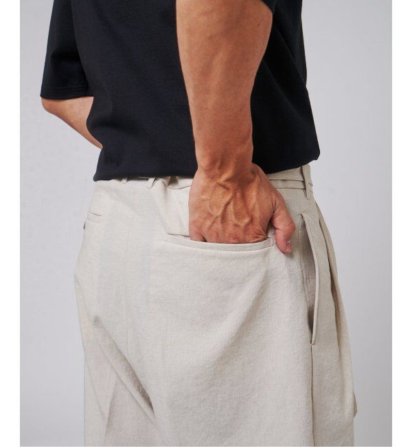 EDIFICE「シャンタン ベルテッド 2プリーツ ショーツ」|その他|