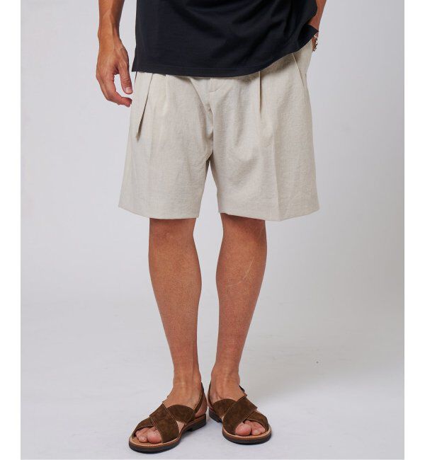 EDIFICE「シャンタン ベルテッド 2プリーツ ショーツ」|その他|