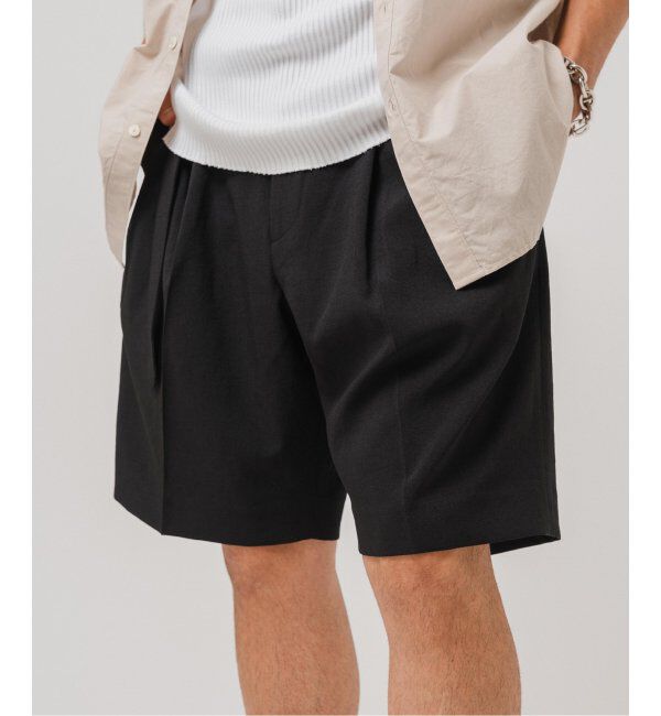 EDIFICE「シャンタン ベルテッド 2プリーツ ショーツ」|その他|