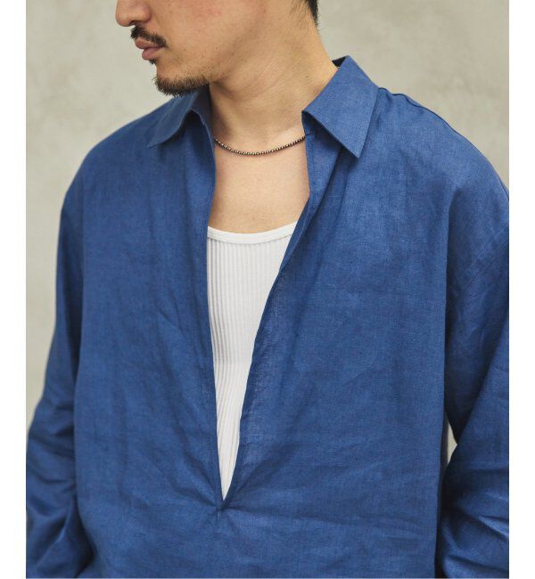 EDIFICE「《追加》リネン スキッパー シャツ」|シャツ・ブラウス|