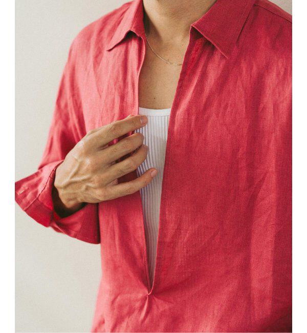 EDIFICE「《追加》リネン スキッパー シャツ」|シャツ・ブラウス|