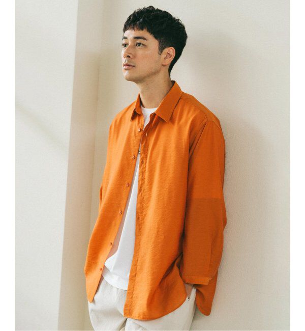 EDIFICE「シアー バンブー 8分袖 レギュラーシャツ」|シャツ・ブラウス|