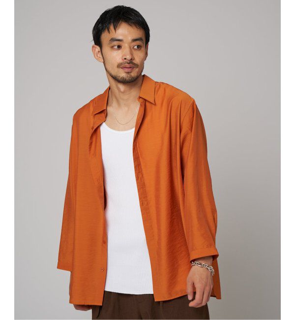 EDIFICE「シアー バンブー 8分袖 レギュラーシャツ」|シャツ・ブラウス|