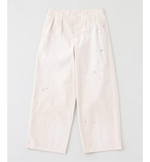 EDIFICE「LA BOUCLE (ラブークル) HARDTWIST POWDER FADE パンツ」|スラックス|ナチュラル