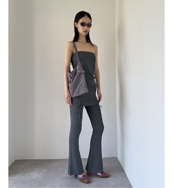 Oriens JOURNAL STANDARD「レースアップニットフレアパンツ」|その他|