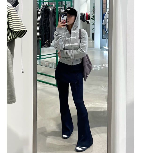 Oriens JOURNAL STANDARD「レースアップニットフレアパンツ」|その他|