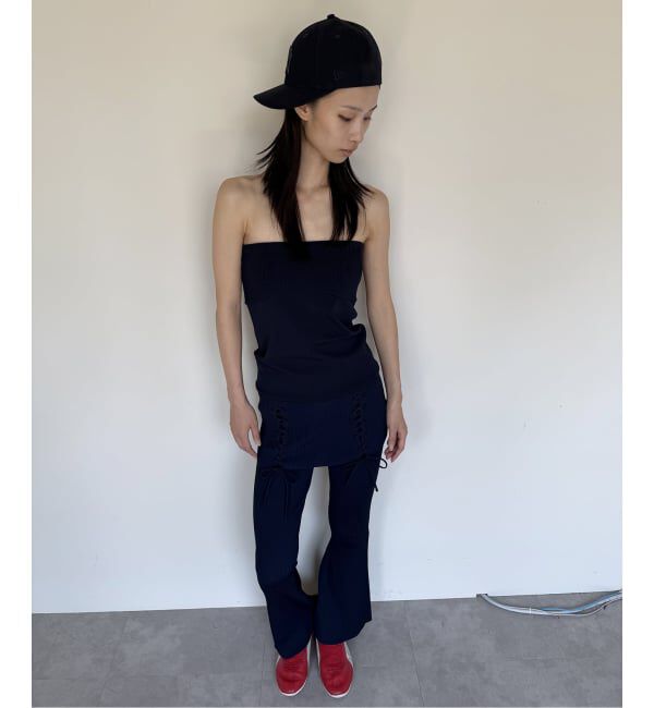 Oriens JOURNAL STANDARD「レースアップニットフレアパンツ」|その他|