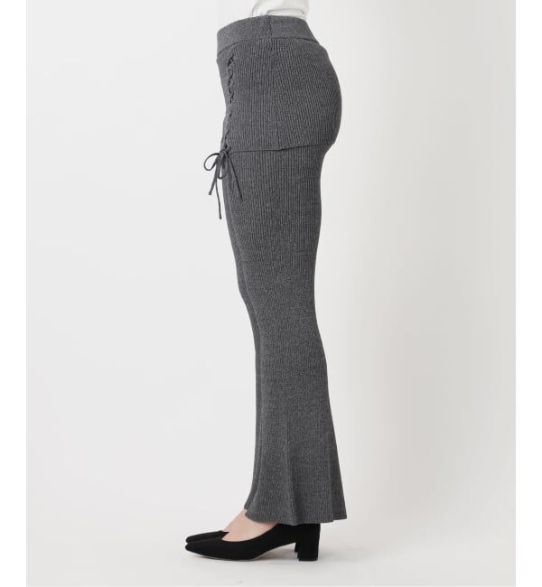 Oriens JOURNAL STANDARD「レースアップニットフレアパンツ」|その他|