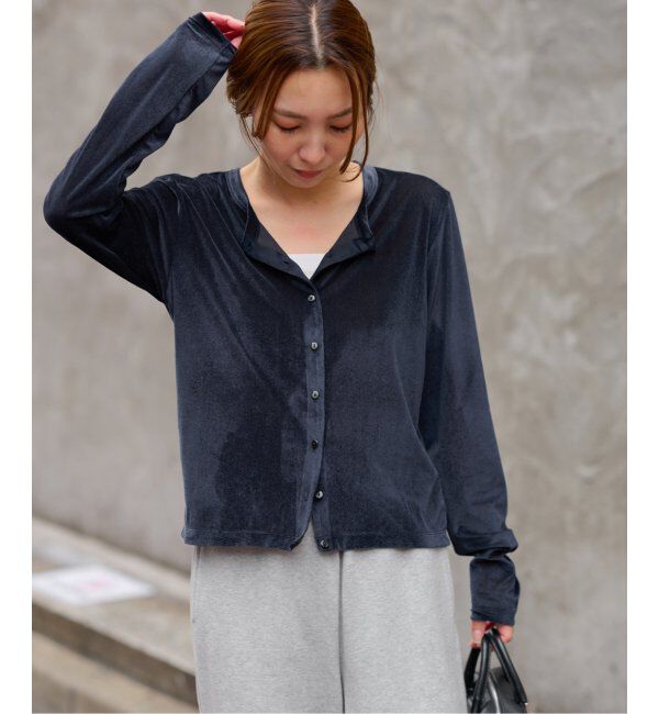 JOURNAL STANDARD relume「シアーベロアクルーネックカーディガン」|カーディガン|