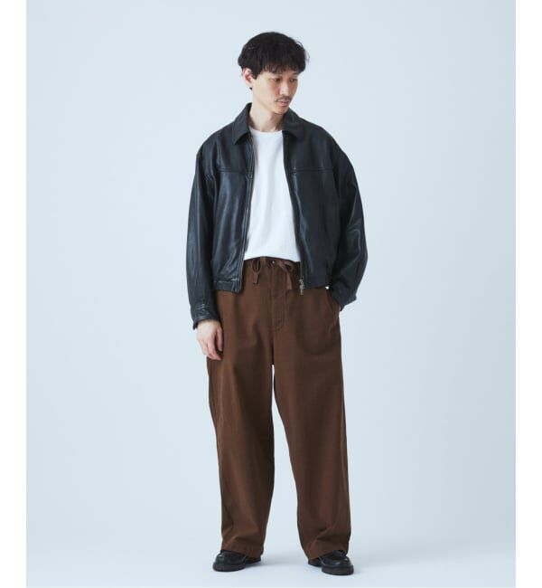 JOURNAL STANDARD「シープ レザー ウォッシュド ジップ ブルゾン」|ライダースジャケット|