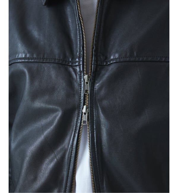 JOURNAL STANDARD「シープ レザー ウォッシュド ジップ ブルゾン」|ライダースジャケット|