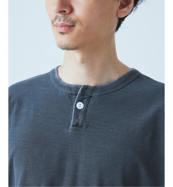 JOURNAL STANDARD「OE バック ピグメント ヘンリー ネック ロンT」|Tシャツ・カットソー|