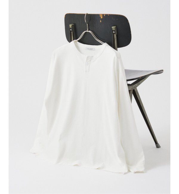 JOURNAL STANDARD「OE バック ピグメント ヘンリー ネック ロンT」|Tシャツ・カットソー|ホワイト