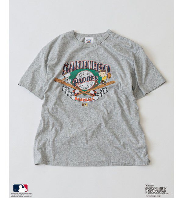 JOURNAL STANDARD relume「PEANUTS 別注 MLB ベースボール プリントTシャツ」|Tシャツ・カットソー|グレーB