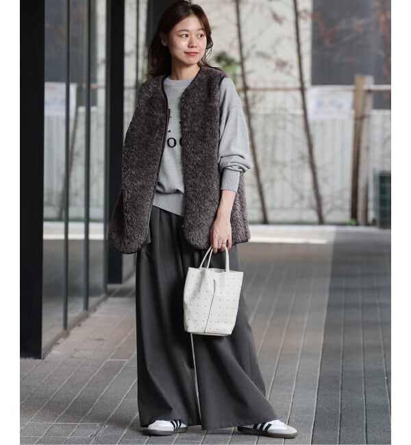 JOURNAL STANDARD relume「《WEB限定追加》シープフェイクファージップベスト」|ダウンベスト・ベスト|