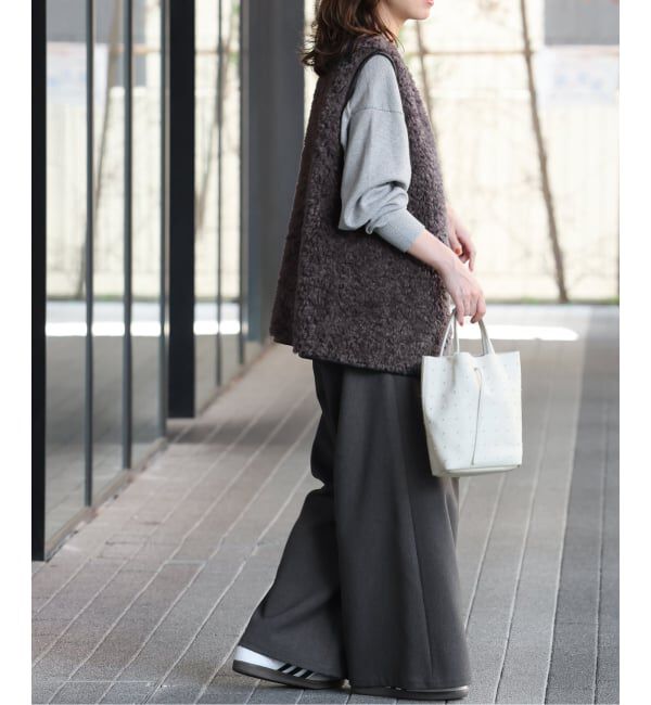 JOURNAL STANDARD relume「《WEB限定追加》シープフェイクファージップベスト」|ダウンベスト・ベスト|