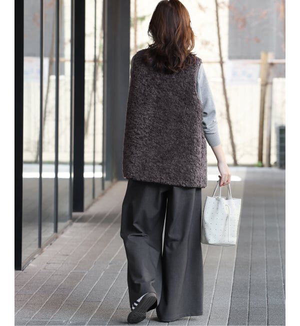 JOURNAL STANDARD relume「《WEB限定追加》シープフェイクファージップベスト」|ダウンベスト・ベスト|