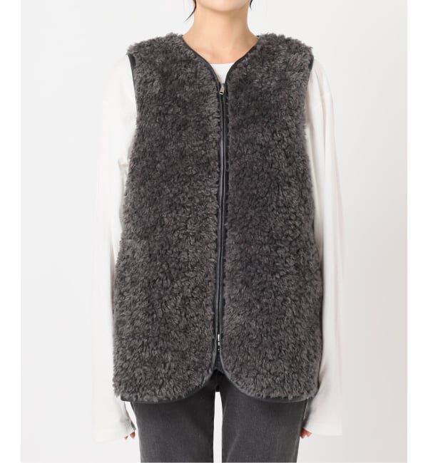 JOURNAL STANDARD relume「《WEB限定追加》シープフェイクファージップベスト」|ダウンベスト・ベスト|