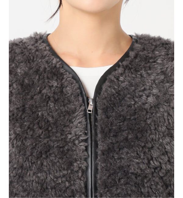 JOURNAL STANDARD relume「《WEB限定追加》シープフェイクファージップベスト」|ダウンベスト・ベスト|