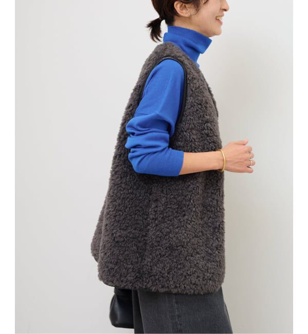 JOURNAL STANDARD relume「《WEB限定追加》シープフェイクファージップベスト」|ダウンベスト・ベスト|