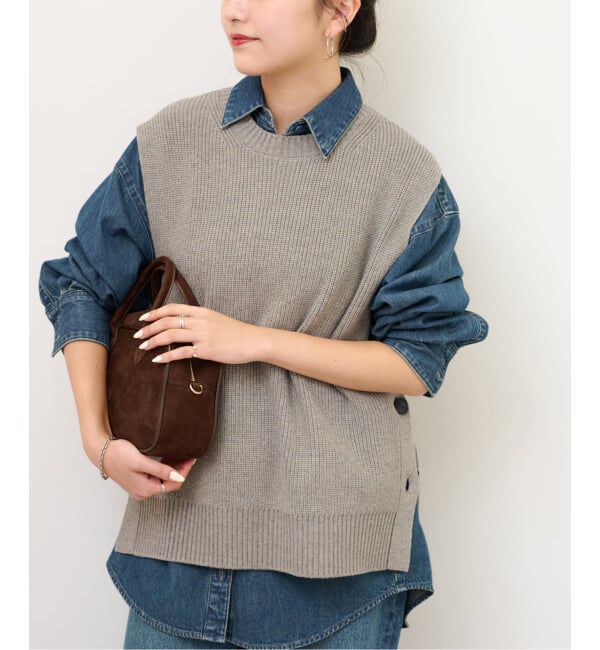 JOURNAL STANDARD relume「サイドボタンニットベスト」|ベスト・ジレ|