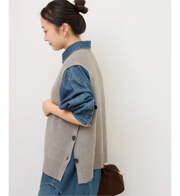 JOURNAL STANDARD relume「サイドボタンニットベスト」|ベスト・ジレ|