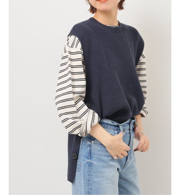 JOURNAL STANDARD relume「サイドボタンニットベスト」|ベスト・ジレ|
