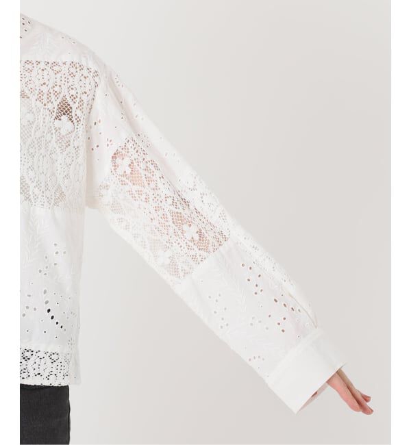 JOURNAL STANDARD relume「《追加予約》パッチワークレースショートシャツ」|シャツ・ブラウス|