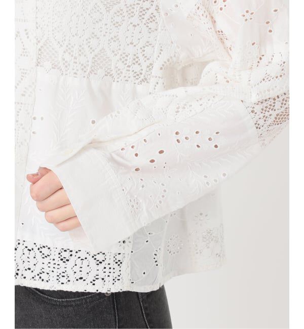 JOURNAL STANDARD relume「《追加予約》パッチワークレースショートシャツ」|シャツ・ブラウス|