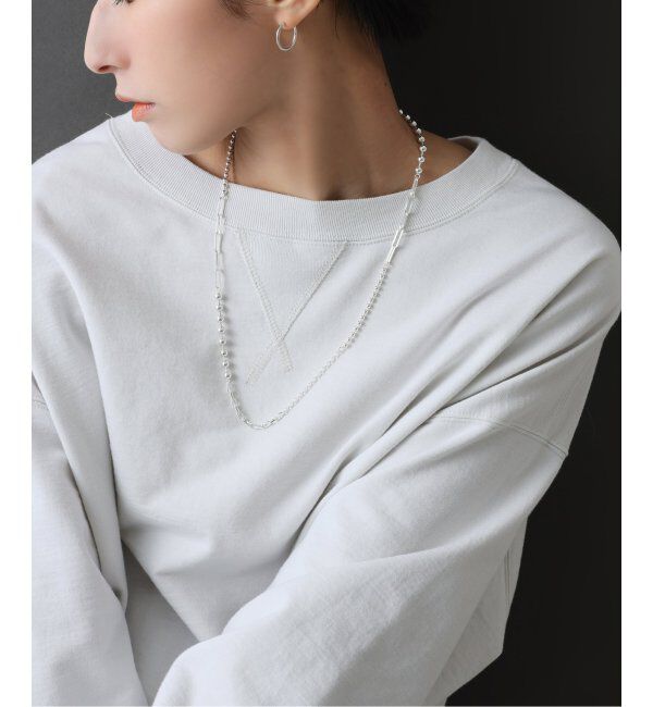 Spick and Span「【SAMH by LILAS】ミックスチェーン57cmネックレス SV」|ネックレス|