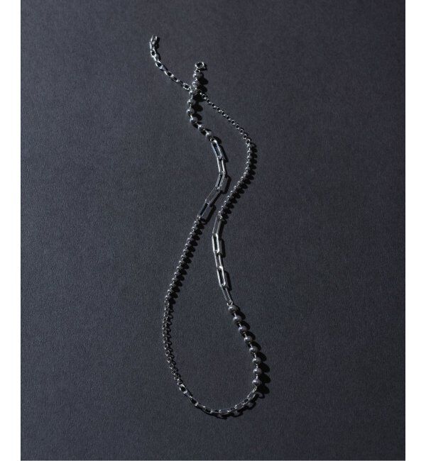 Spick and Span「【SAMH by LILAS】ミックスチェーン57cmネックレス SV」|ネックレス|