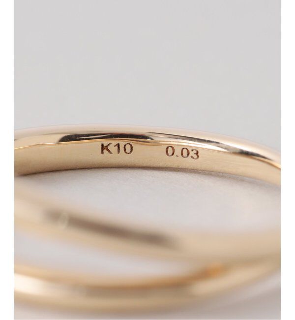 Lilas by Spick&Span「べゼルダイヤリング K10」|リング|