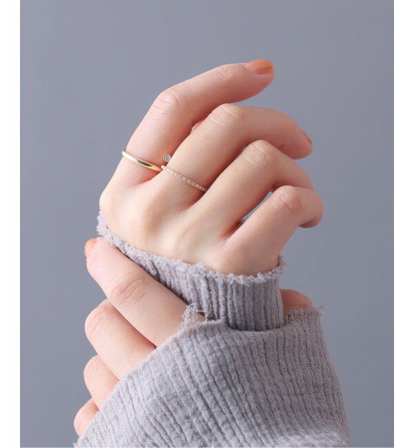 Lilas by Spick&Span「べゼルダイヤリング K10」|リング|