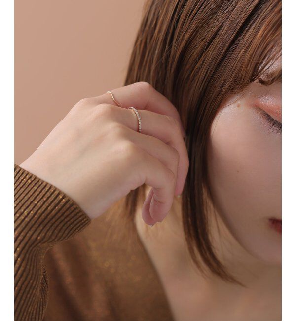 Lilas by Spick&Span「ダイヤハーフエタニティーリング K10」|リング|