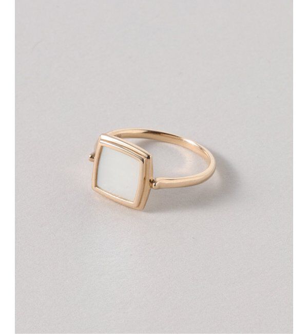 Lilas by Spick&Span「スクエアシェルリング K10」|リング|