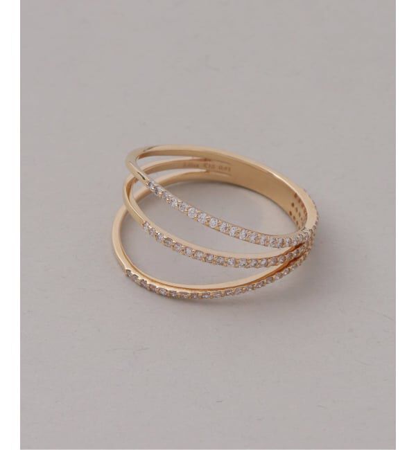 Lilas by Spick&Span「シャイニングダイヤ3ラインリング K18」|リング|