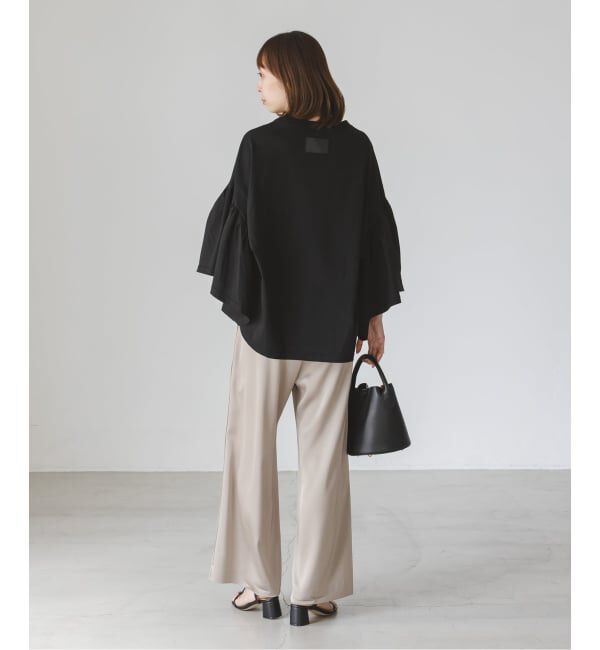 NOBLE「《追加》COG THE BIGSMOKE/コグザビッグスモーク LAURA GATHERED SLV TOP」|Tシャツ・カットソー|