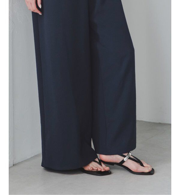 NOBLE「《追加》ダブルクレープスリーブレスオールインワン3」|オールインワン|