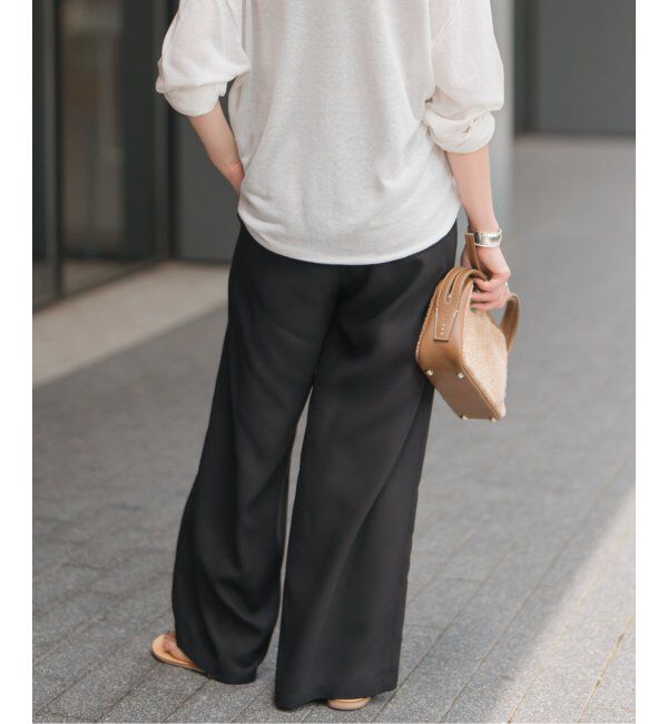 Spick and Span「ジョーゼットイージーパンツ」|スラックス|