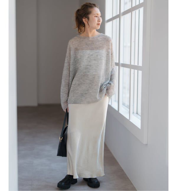 Spick and Span「《追加》サテンフレアスカート」|スカート|