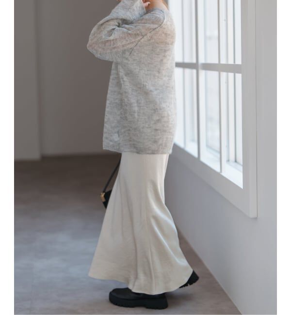 Spick and Span「《追加》サテンフレアスカート」|スカート|