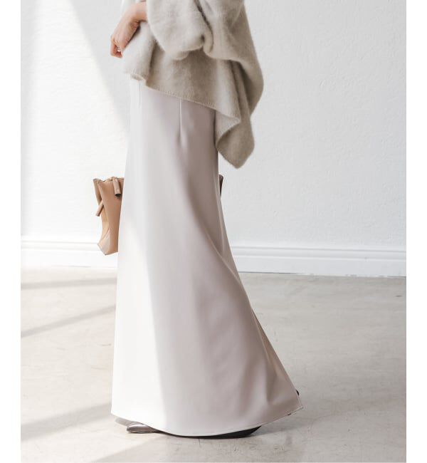 NOBLE「《追加》【洗える】コンフォートジャージーライクタイトスカート 5」|スカート|