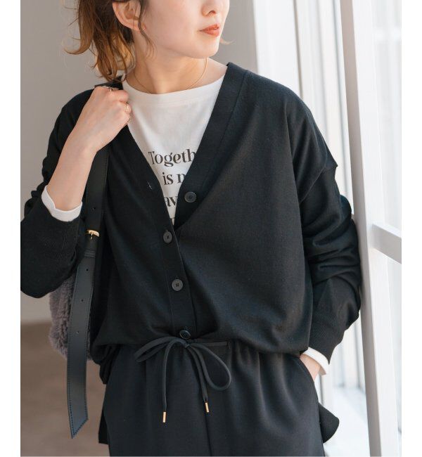 Spick and Span「《追加》18Gカーディガン」|カーディガン|ブラック