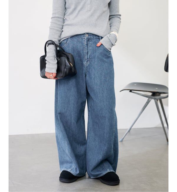 FRAMeWORK「バレルフォルムデニムパンツ」|デニム|